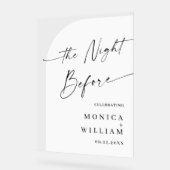 Elegant Minimalistisch WELKOM repetitie diner Acryl Bord (Hoek)