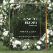 Elegant Minimalistisch WELKOM repetitie diner Acryl Bord