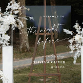 Elegant Minimalistisch WELKOM repetitie diner Acryl Bord