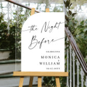 Elegant Minimalistisch WELKOM repetitie diner Acryl Bord