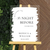 Elegant Minimalistisch WELKOM repetitie diner Acryl Bord