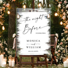 Elegant Minimalistisch WELKOM repetitie diner Acryl Bord