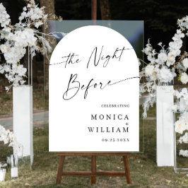 Elegant Minimalistisch WELKOM repetitie diner Acryl Bord