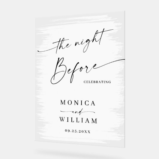 Elegant Minimalistisch WELKOM repetitie diner Acryl Bord (Hoek)