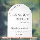 Elegant Minimalistisch WELKOM repetitie diner Acryl Bord (Neutraal)