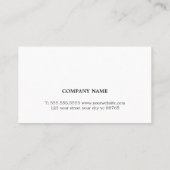 Elegant Minimalistisch White Light Roos Bold Beaut Kortingskaartje (Achterkant)