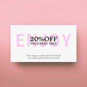 Elegant Minimalistisch White Light Roos Bold Beaut Kortingskaartje