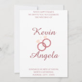 Elegant minimalistisch wieden kaart (Voorkant)