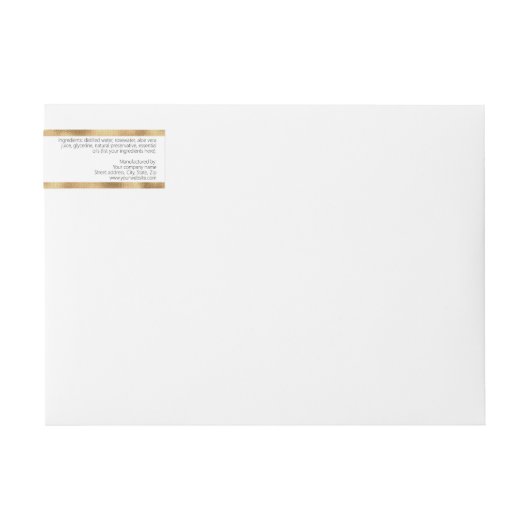 Elegant minimalistisch witgoud cosmetica potje lab (Voorkant)