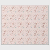 Elegant Minimalistisch Zakelijk Logo Kerstmis Cadeaupapier (Vlak)