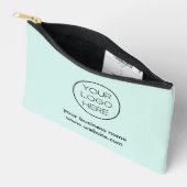 Elegant Minimalistisch Zakelijk Logo | Turquoise Etui (Open)