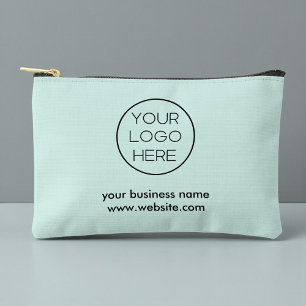 Elegant Minimalistisch Zakelijk Logo Turquoise Etui