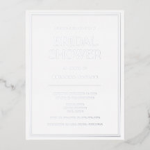 Elegant minimalistisch zilver Vrijgezellenfeest