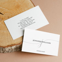 Elegant minimalistisch zwart grijs monogram