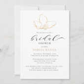 Elegant minimalistisch zwart Vrijgezellenfeest Kaart (Voorkant)