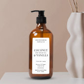 Elegant minimalistisch zwart wit Cosmo flesetiket Sticker