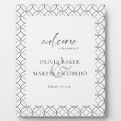 Elegant minimalistisch zwart wit fotoplaat (Voorkant)