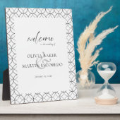 Elegant minimalistisch zwart wit fotoplaat (Zijkant)