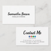 Elegant minimalistisch zwart-wit Professional Visitekaartje (Voorkant / Achterkant)