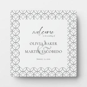 Elegant Minimalistisch Zwart Wit Schuimbord Fotoplaat