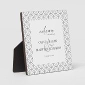 Elegant Minimalistisch Zwart Wit Schuimbord Fotoplaat (Voorkant)