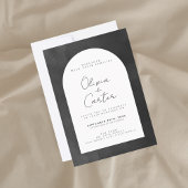 Elegant minimalistisch zwart-wit zwart-wit kaart