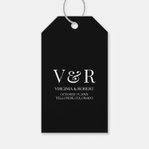 Elegant minimalistisch zwart-withuwelijk