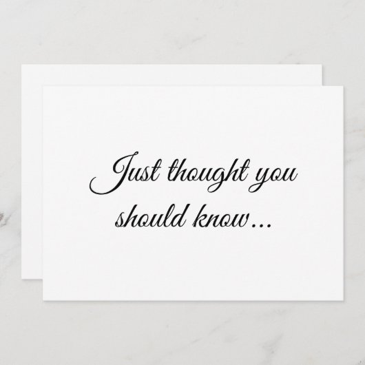 Elegant minimalistische aankondiging van zwangersc (Voorkant / Achterkant)