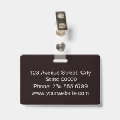Elegant, minimalistische badge (Achterkant met clip)