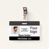 Elegant, minimalistische badge (Voorkant met clip)