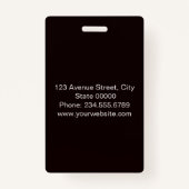 Elegant, minimalistische badge (Achterkant)