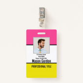 Elegant, minimalistische badge (Voorkant met clip)