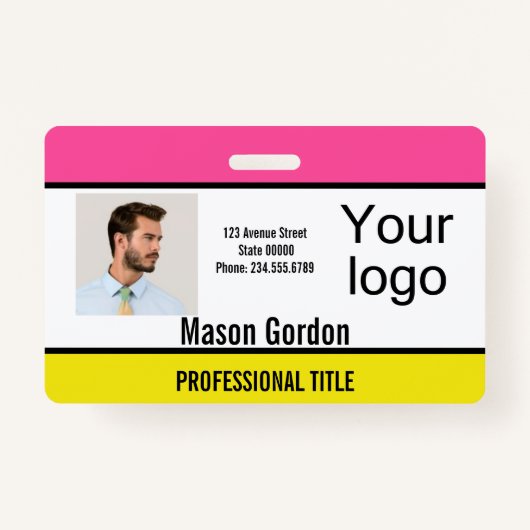 Elegant, minimalistische badge (Voorkant)