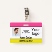 Elegant, minimalistische badge (Voorkant met clip)