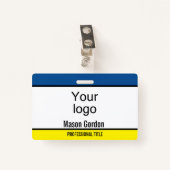 Elegant, minimalistische badge (Voorkant met clip)