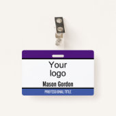 Elegant, minimalistische badge (Voorkant met clip)