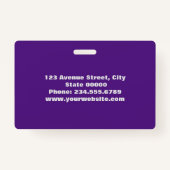 Elegant, minimalistische badge (Achterkant)