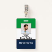 Elegant, minimalistische badge (Voorkant met clip)
