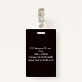 Elegant, minimalistische badge (Achterkant met clip)