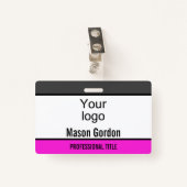 Elegant, minimalistische badge (Voorkant met clip)