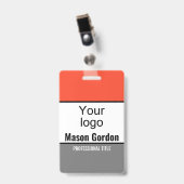 Elegant, minimalistische badge (Voorkant met clip)