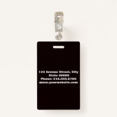 Elegant, minimalistische badge (Achterkant met clip)