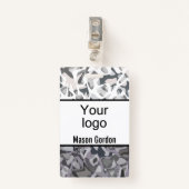 Elegant, minimalistische badge (Voorkant met clip)