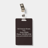 Elegant, minimalistische badge (Achterkant met clip)