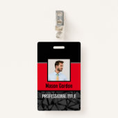 Elegant, minimalistische badge (Voorkant met clip)