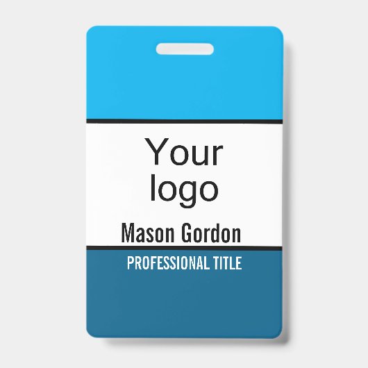 Elegant, minimalistische badge (Voorzijde)