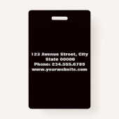 Elegant, minimalistische badge (Achterkant)