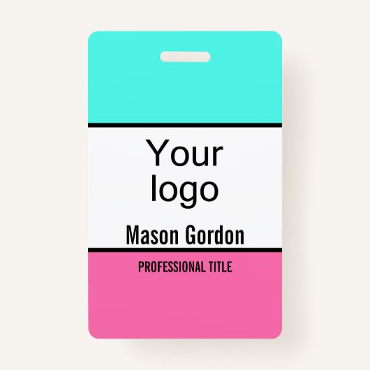 Elegant, minimalistische badge (Voorkant)