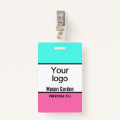 Elegant, minimalistische badge (Voorkant met clip)