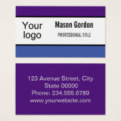 Elegant, minimalistische badge visitekaartje (Voorkant /achterkant)